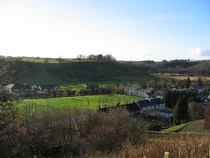 The green field site after the mill clearance from Catrine Braetops